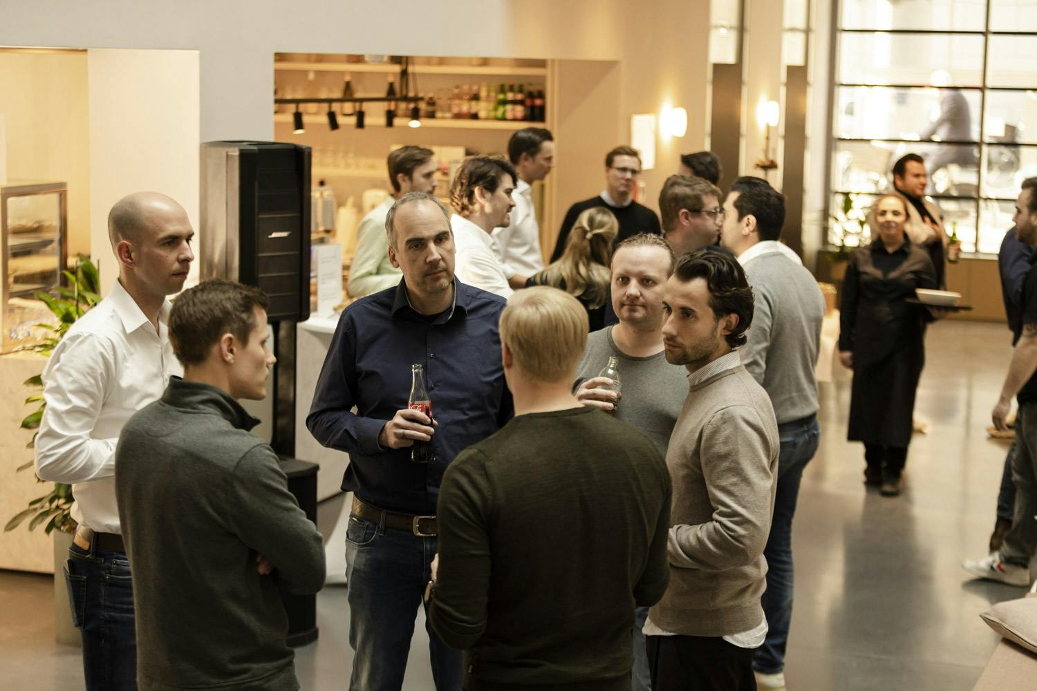 Welcoming atmosphere of the Finance 4 Startups event. (Photo: Andreas Hornoff)